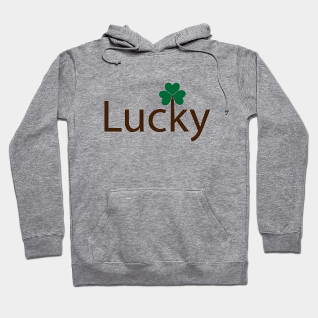 Lucky being lucky creative artsy Hoodie by DinaShalash